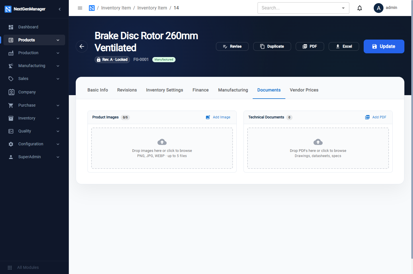The Documents tab