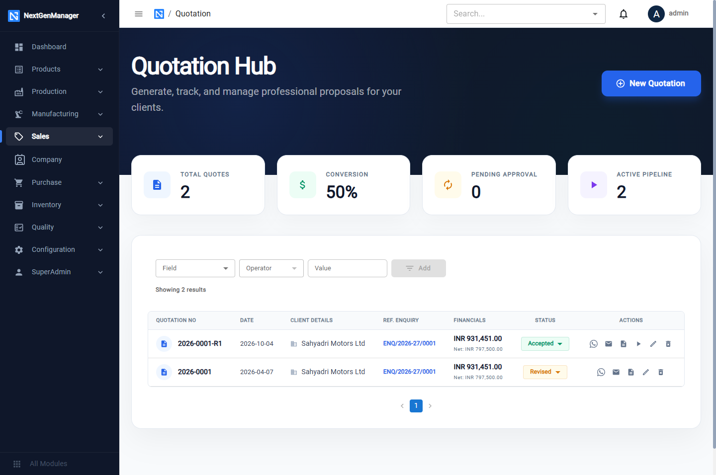 The Quotation Hub